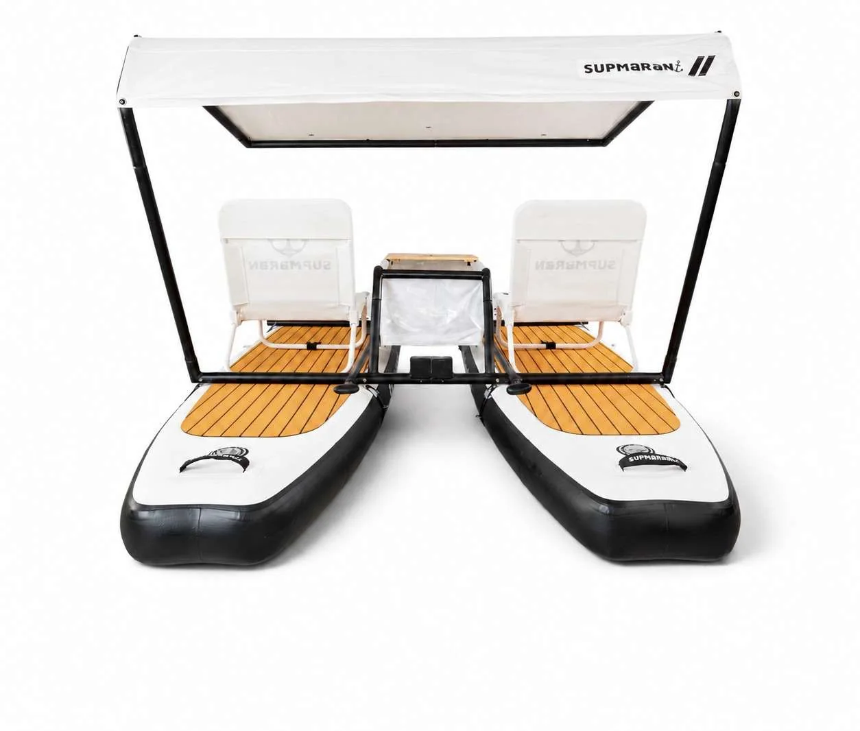 Two chairs and centre storage on Supmaran